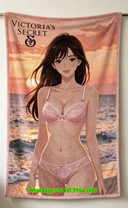 victoria's secret sunset flannel throw blanket for sofa V272
